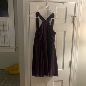 Cute Purple Halter Dress